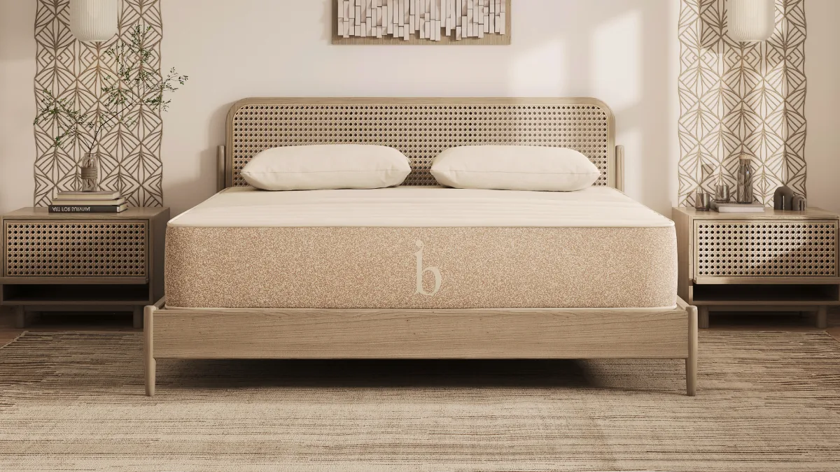 Birch Natural mattress on a cane bed