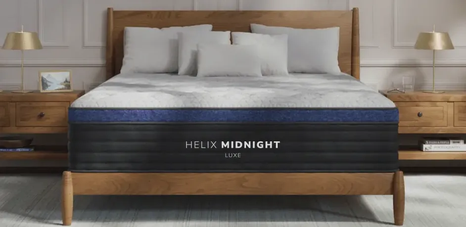 Helix Midnight Luxe zoned hybrid mattress