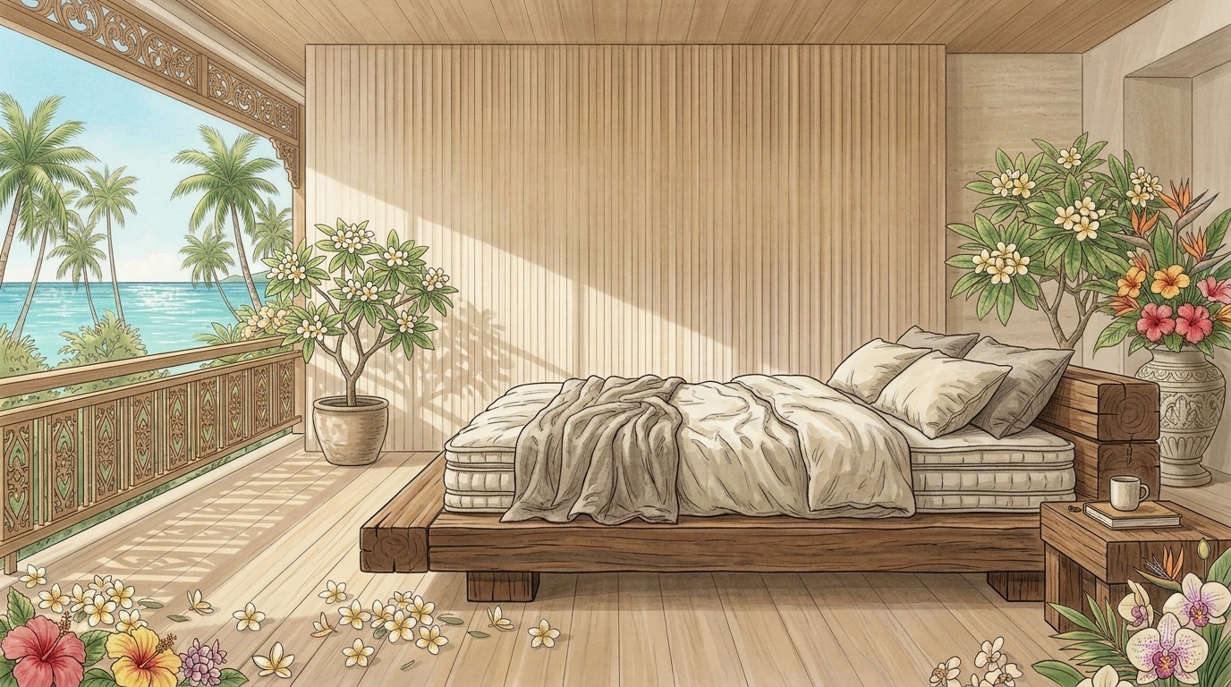 Balinese Rainforest Estate: Heavy-Duty Reinforced Timber Foundation & Durability