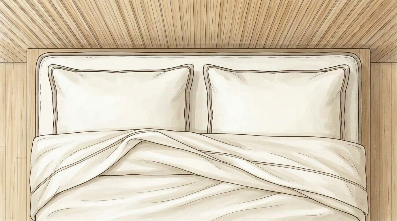 Saatva Organic Sateen Bedding Architectural Watercolor