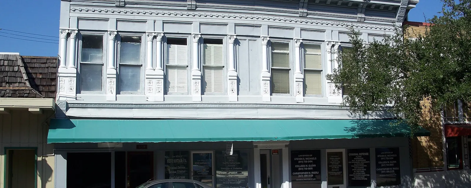 The historic Iron Block building in downtown Bradenton