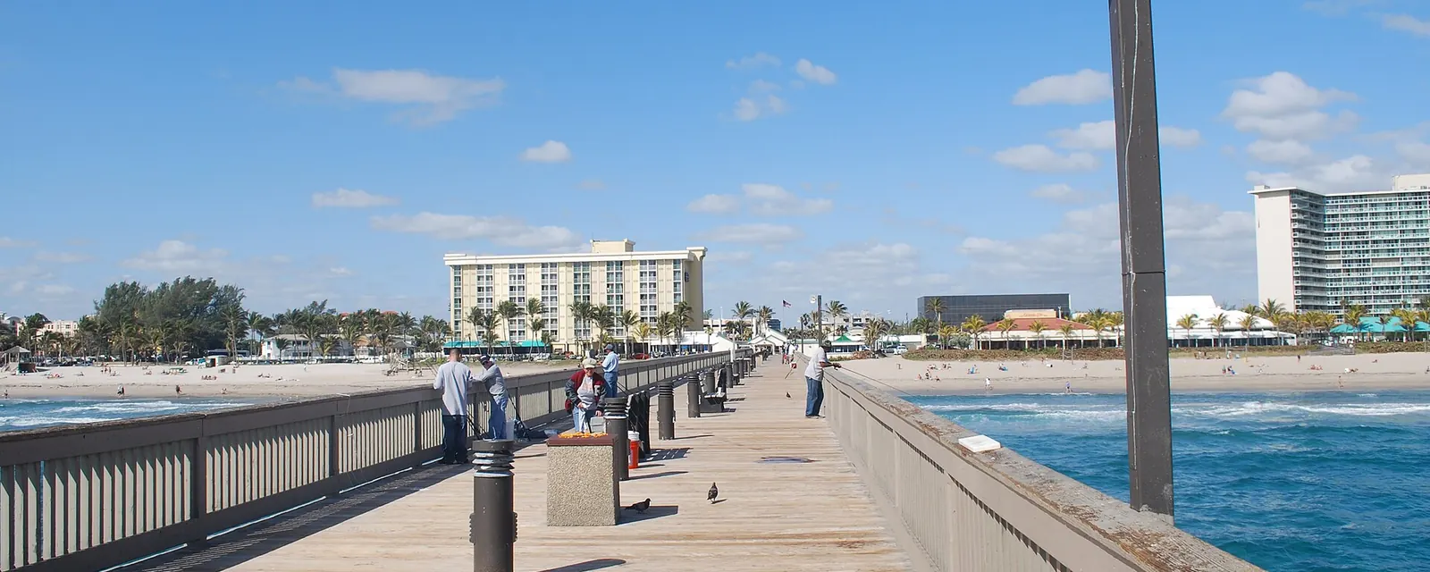 Looking inland from the Deerfield Beach pier