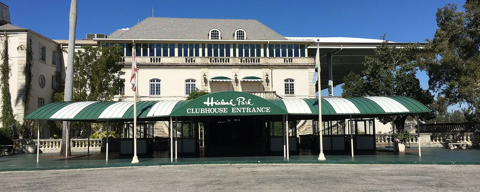The clubhouse at Hialeah Park in Hialeah