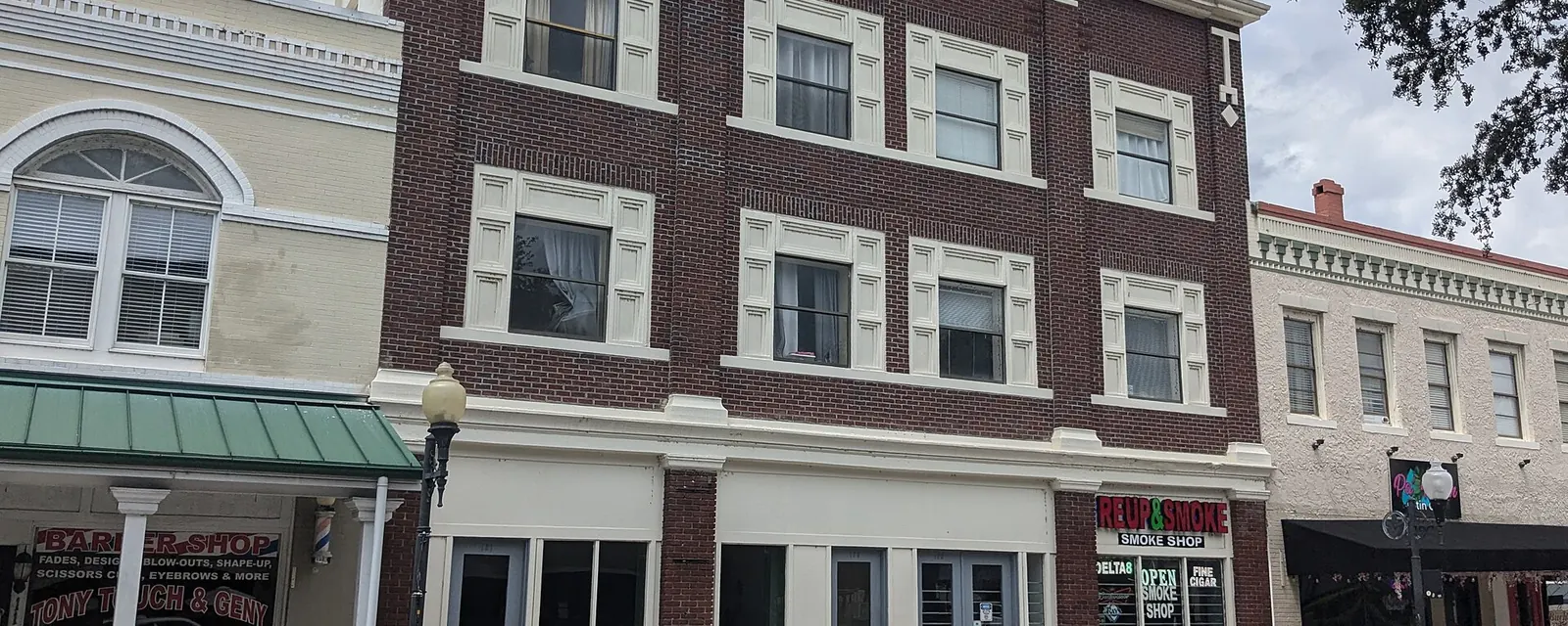 Historic buildings on Broadway in downtown Kissimmee