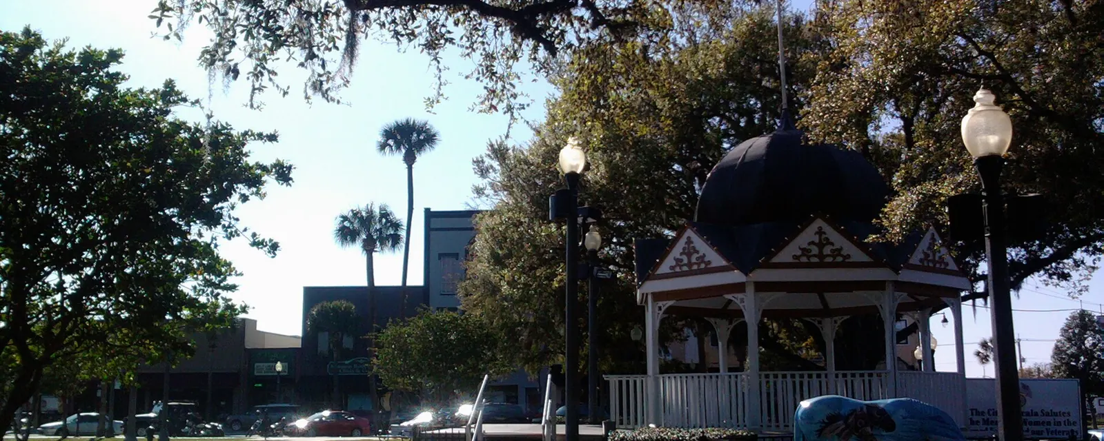 The downtown square in Ocala