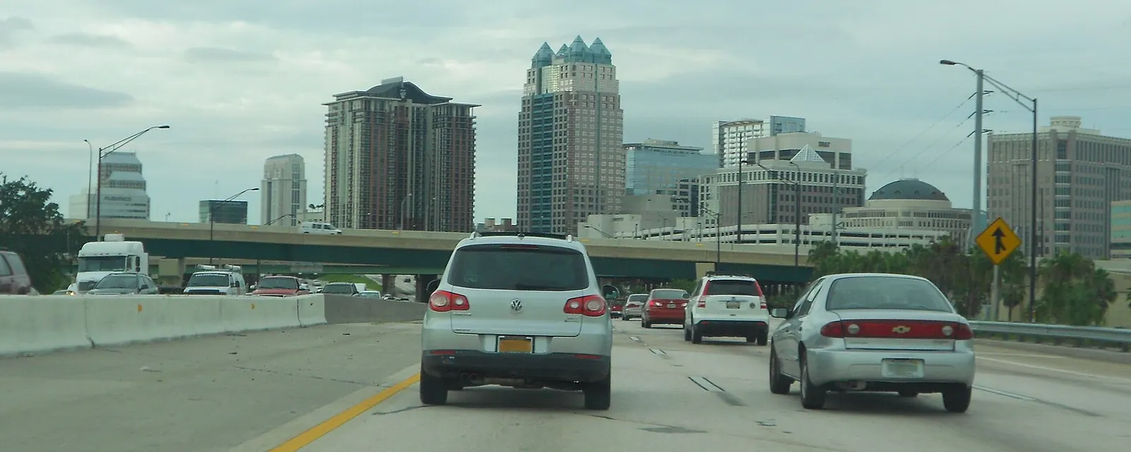 Downtown Orlando seen from Interstate 4