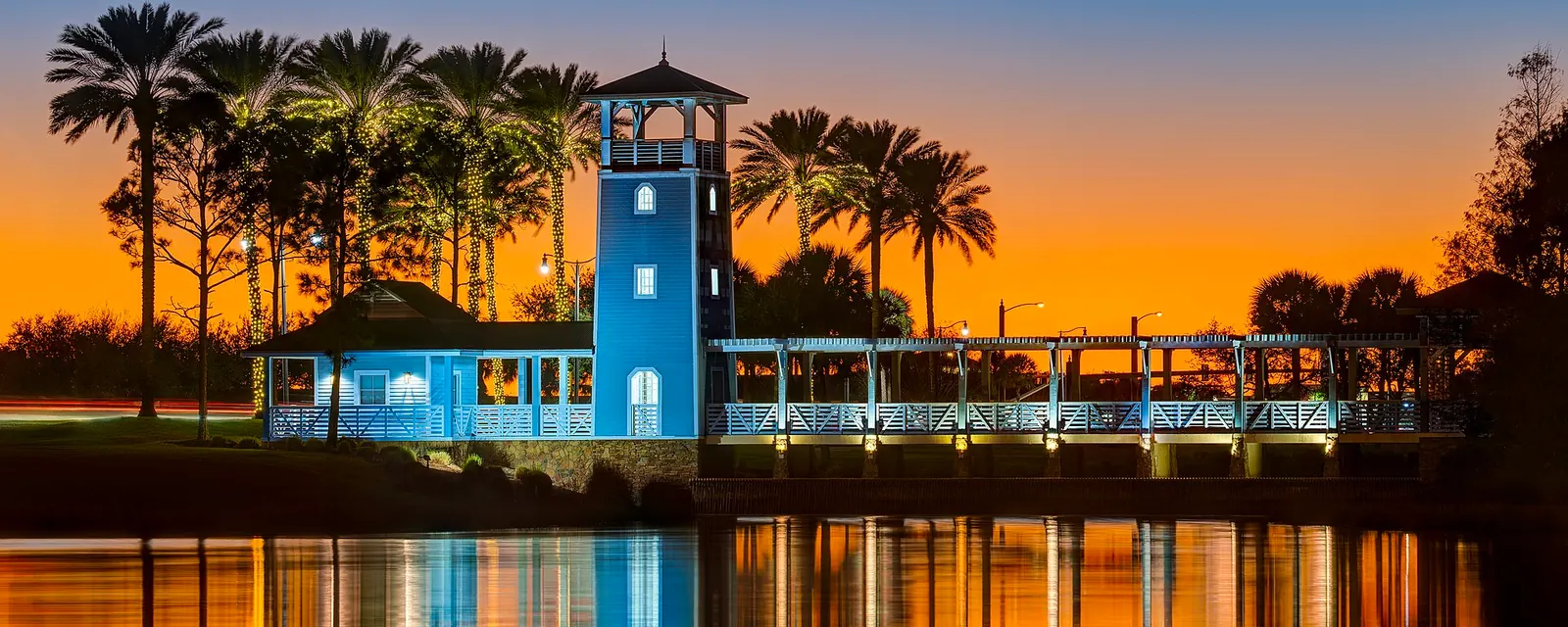 Lake Tradition at twilight in Port St. Lucie