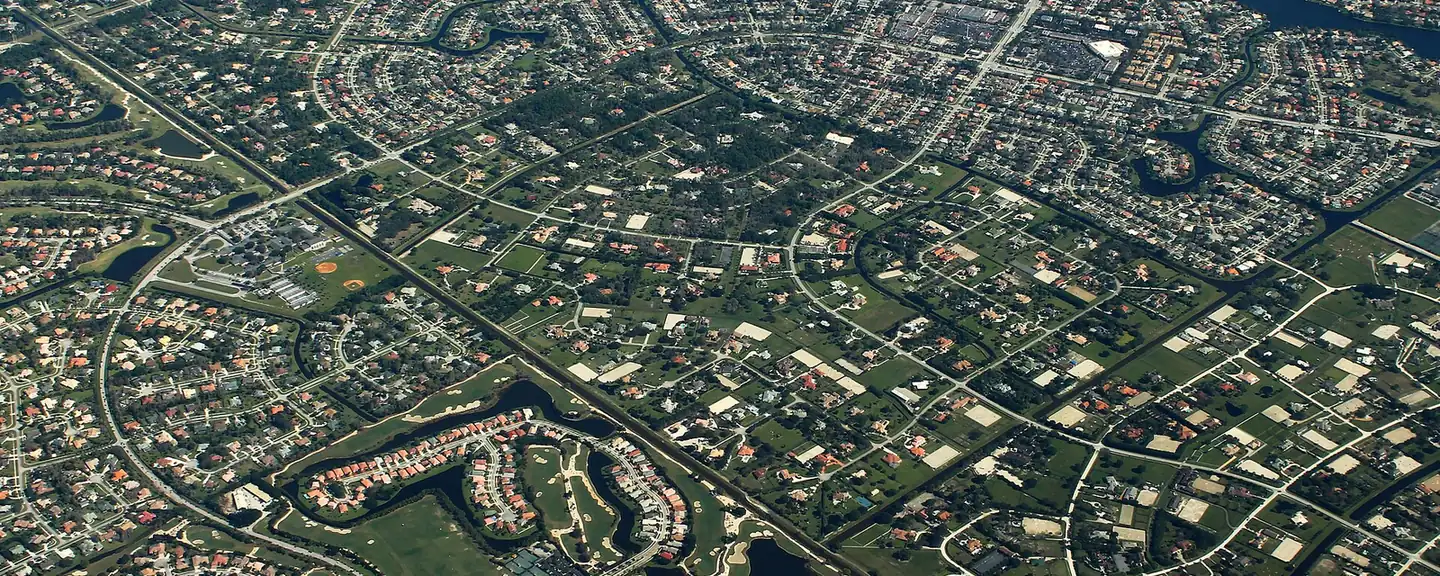 Aerial view of Wellington, Florida