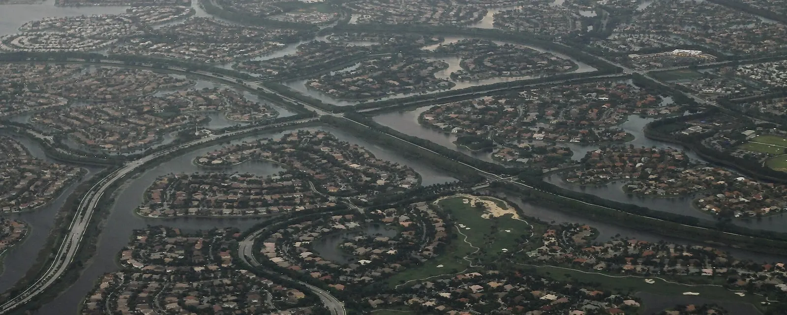 Aerial view of Weston, Florida
