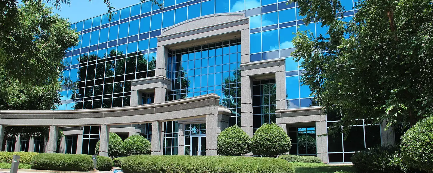 Johns Creek City Hall, a glass office building