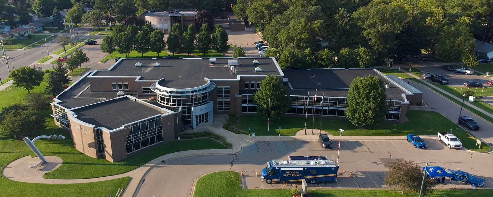 Wyoming City Hall from above
