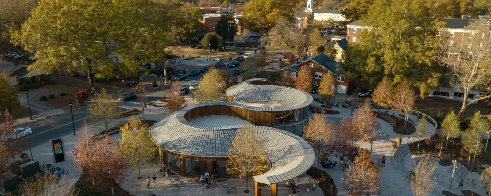 Downtown Cary Park from above