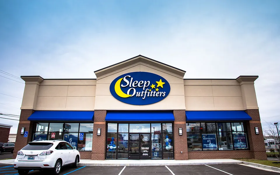 A Sleep Outfitters storefront (photo from another location)