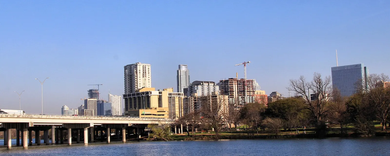 Downtown Austin skyline across Lady Bird Lake