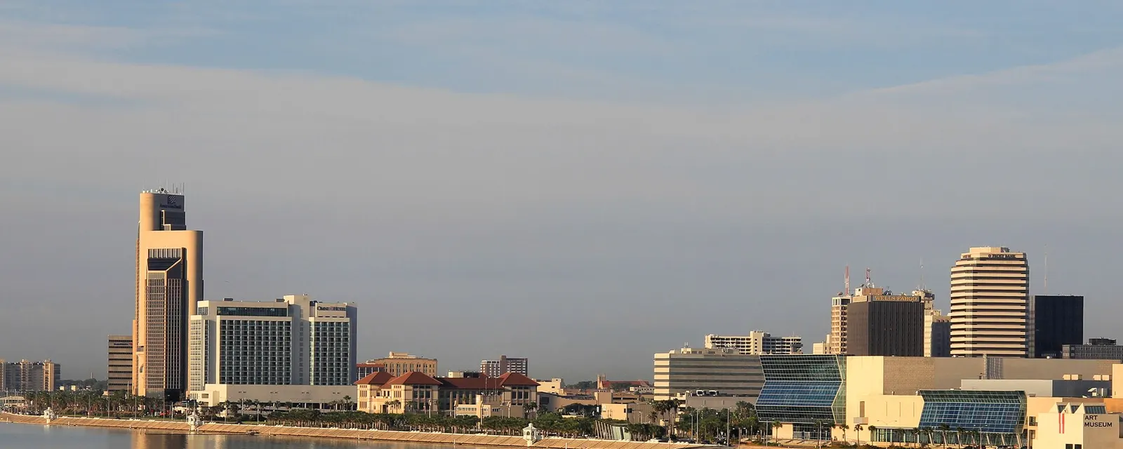 Corpus Christi skyline across the bay