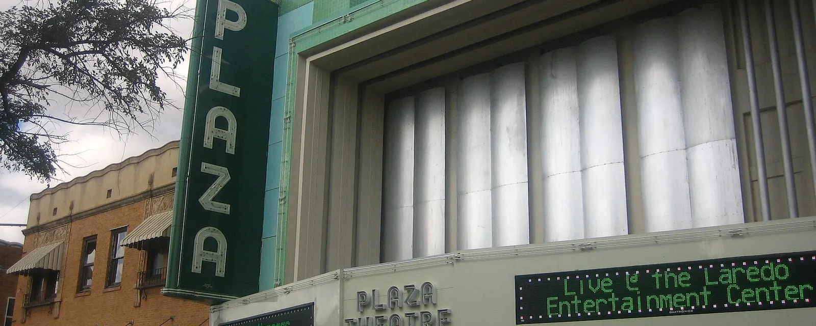 The former Plaza Theater in downtown Laredo