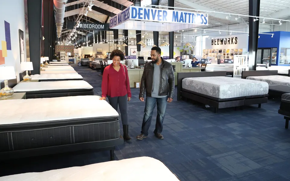 Denver Mattress showroom floor