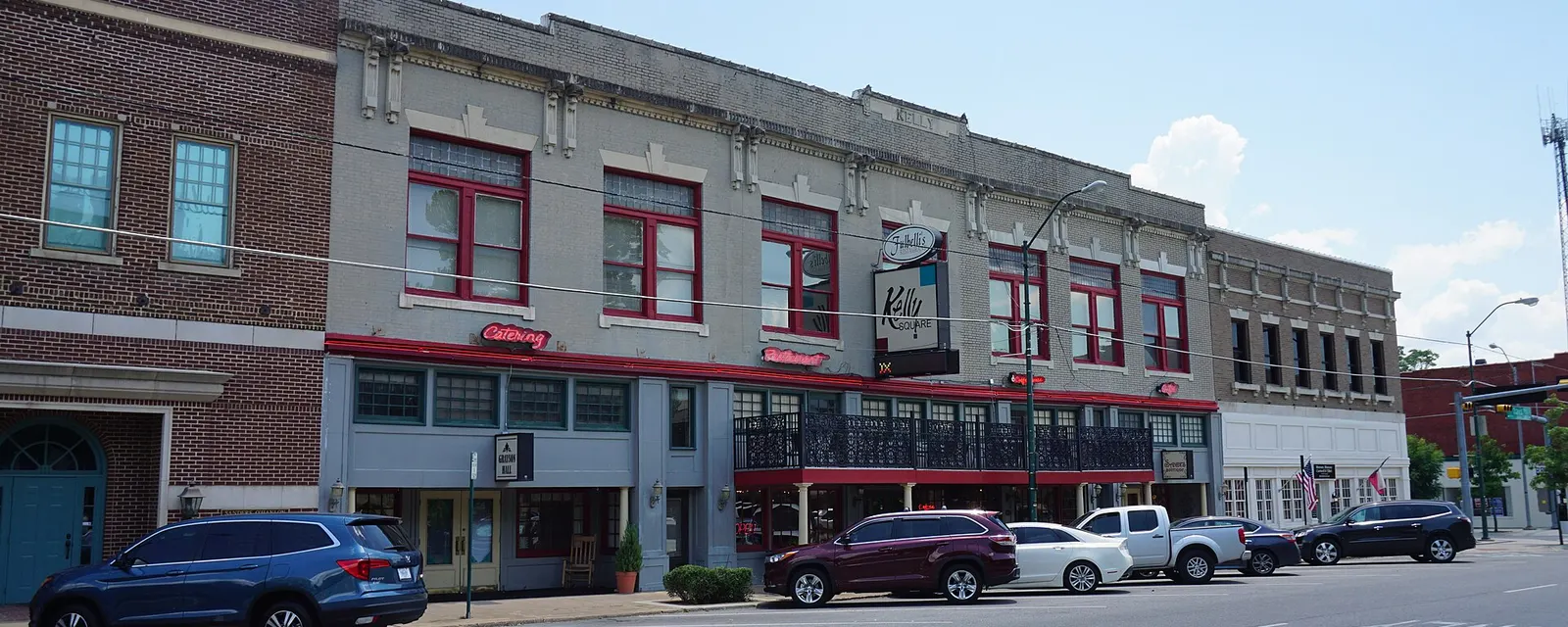 Shops on Kelly Square in downtown Sherman