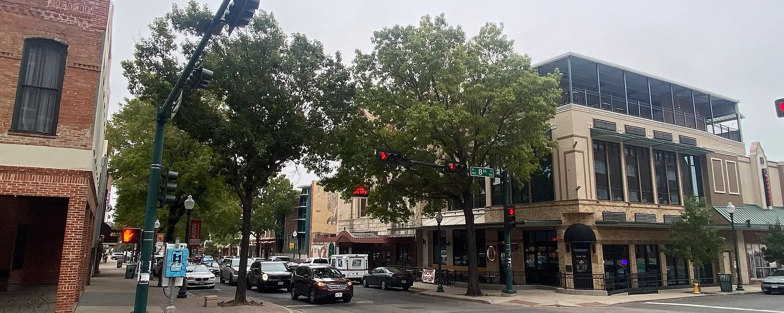 Austin Avenue at Eighth Street in downtown Waco